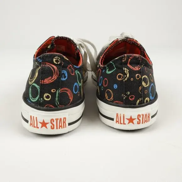 Converse Mens 7 Womens 9 Chuck Taylor All Star Low Top Circles Bubbles Shoes - Picture 5 of 12